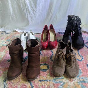 Used Shoe Lot Women's size 5-8 Heels Boots Pumps Sneakers